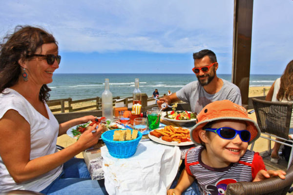 Restaurant avec vue sur plage à Messanges dans les Landes
